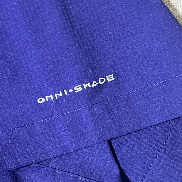 Columbia PFG TCU Tamiami S/S Shirt Mens Purple Button Up Vented Fishing *L - Picture 7 of 10